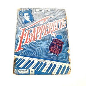 Sheet Music Vintage Flapperette Piano Solo Jesse Greer Music Box Mills Music